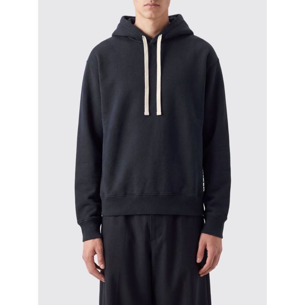 Jil Sander Men Jil Sander Relaxed Fit Cotton Hoodie With Dropped Shoulders